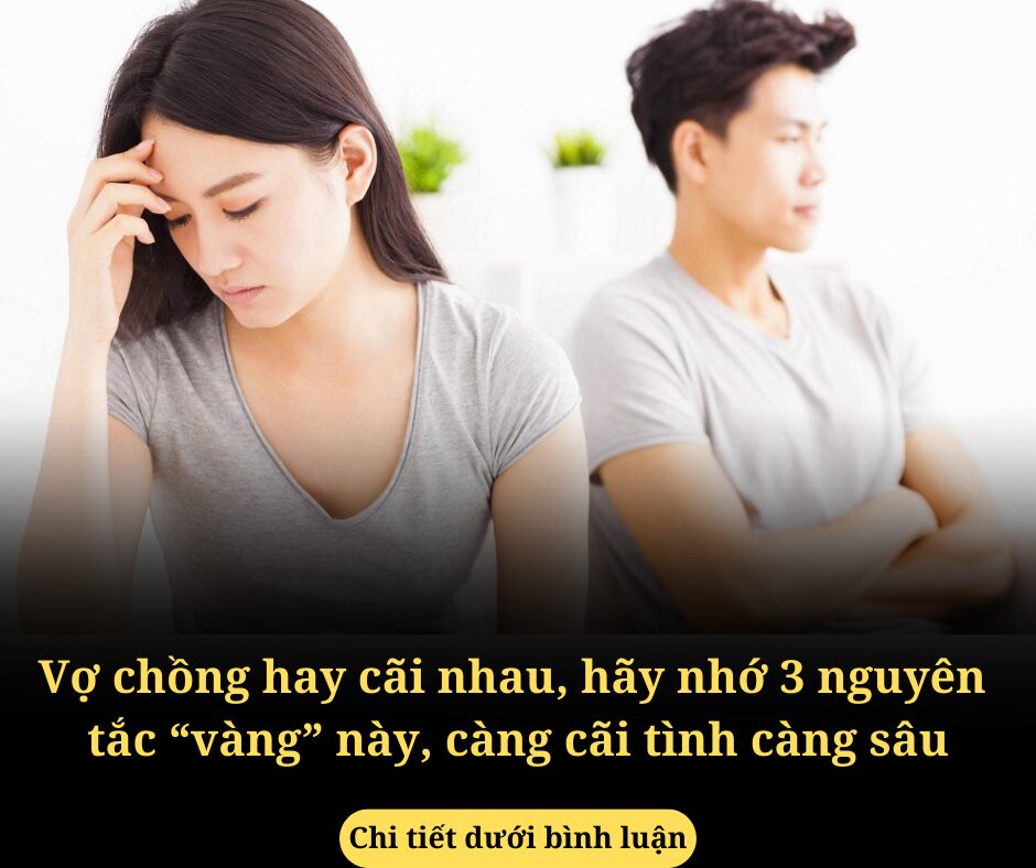 Vợ chồng hay cãi nhau, hãy nhớ 3 nguyên tắc “vàng” này, càng cãi tình càng sâu