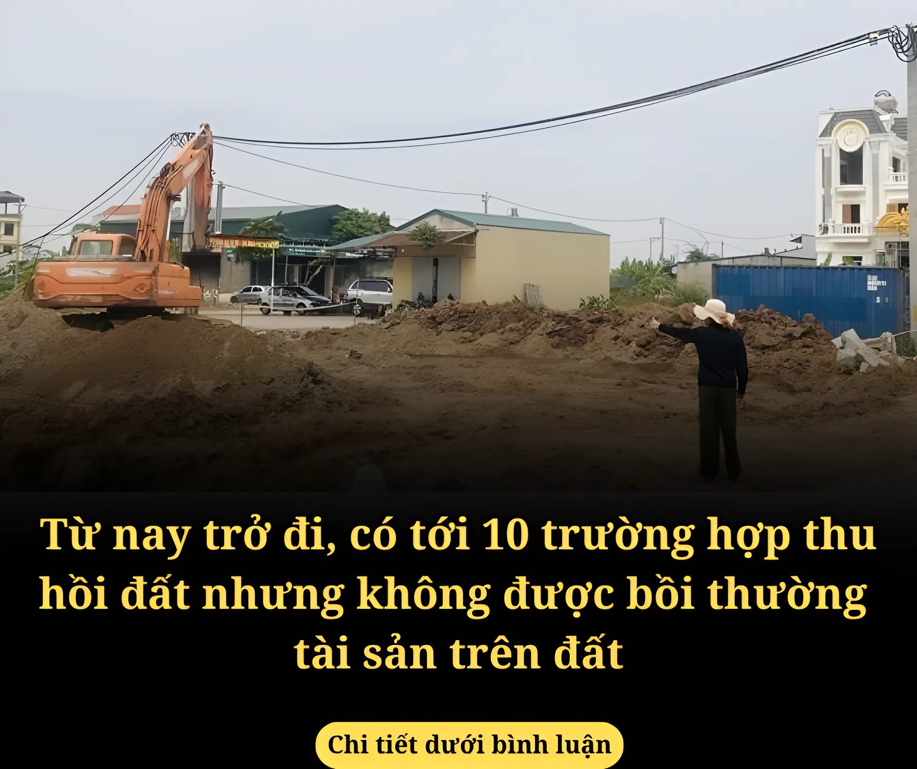 Từ nay trở đi, có tới 10 trường hợp thu hồi đất nhưng không được bồi thường  tài sản trên đất