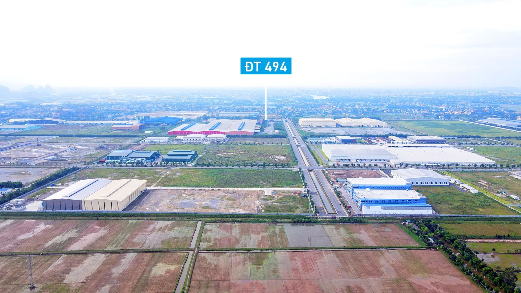 Toàn cảnh khu công nghiệp Thanh Liêm còn nhiều đất trống ở Hà Nam