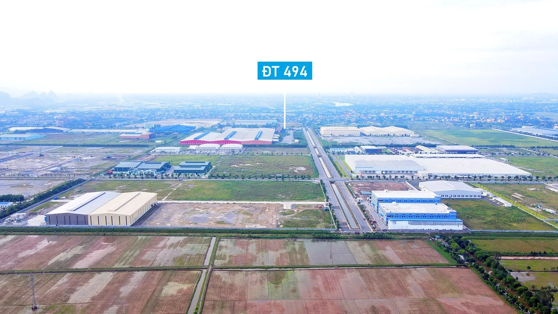 Toàn cảnh khu công nghiệp Thanh Liêm còn nhiều đất trống ở Hà Nam