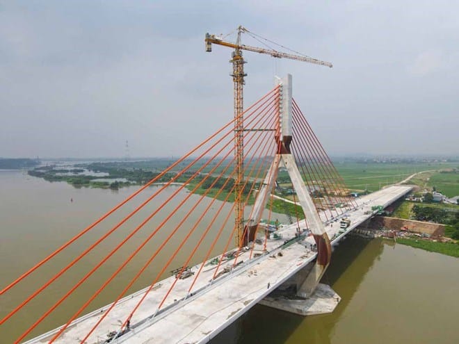 Tiến độ dự án cầu dây văng 1.500 tỉ lớn nhất tỉnh Bắc Giang