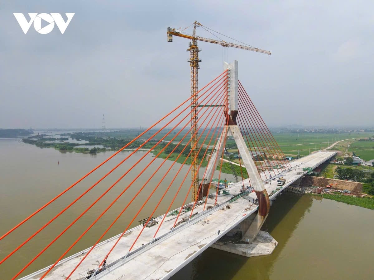 Tiến độ cầu Đồng Việt gần 1.500 tỷ nối Bắc Giang – Hải Dương giờ ra sao?