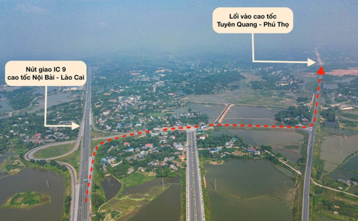 Mở rộng đường nối cao tốc Nội Bài – Lào Cai với cao tốc Tuyên Quang – Phú Thọ