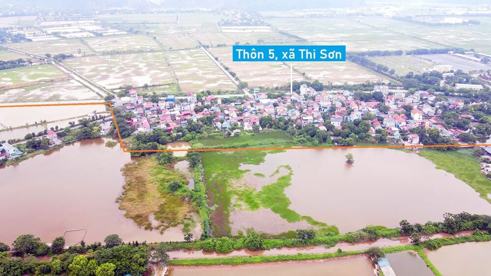 Toàn cảnh vị trí quy hoạch KCN Kim Bảng 3 rộng 100 ha ở Hà Nam
