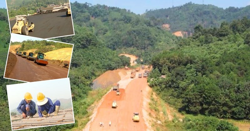 Rộn vang công trường tuyến cao tốc nghìn tỉ đầu tiên của Hà Giang