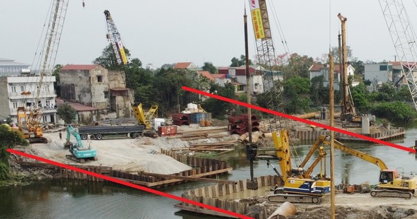 Cận cảnh cầu Vành đai 5 vùng Thủ đô vượt sông Nhuệ