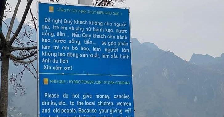 Tấm biển gồm 52 từ bên sông Nho Quế tiết lộ sự thật khó tin
