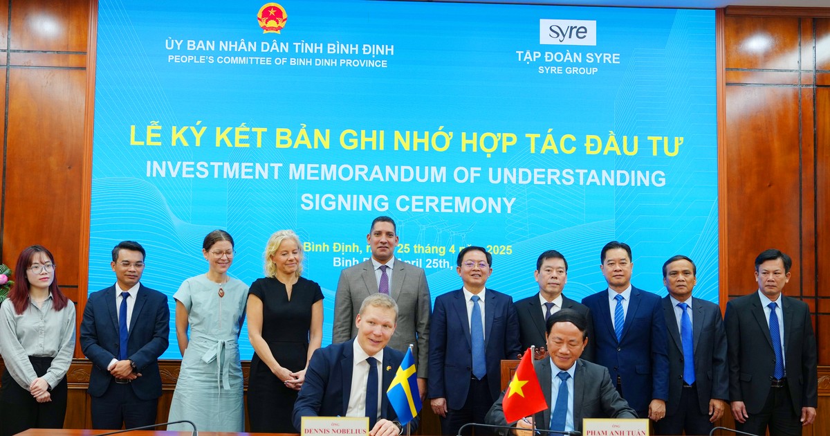 Bình Định cấp chứng nhận đầu tư dự án tái chế vải 1 tỉ USD của Thụy Điển